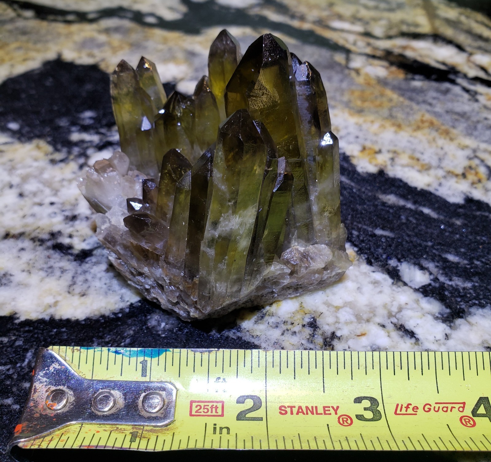 2.75″ Natural Smoky Citrine Quartz Crystal Cluster Mineral Specimen, 198g or 7oz