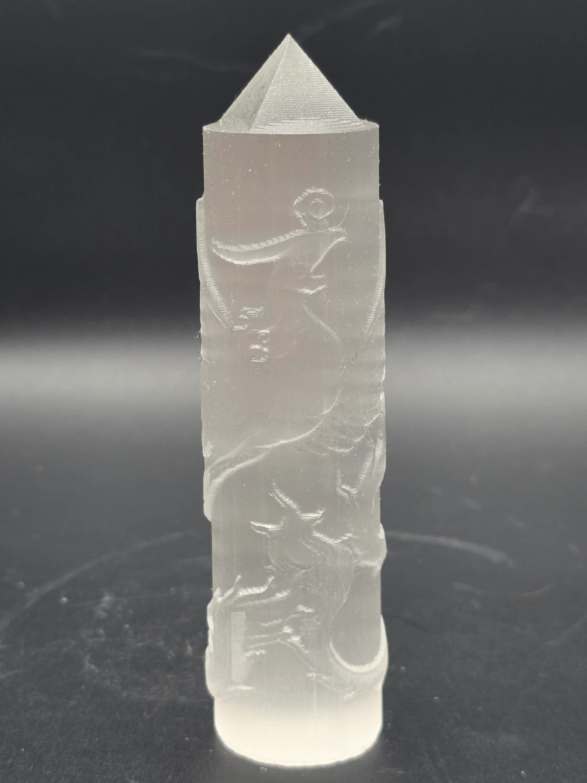 Phoenix selenite tower! 4.25 inches tall, 4 ounces