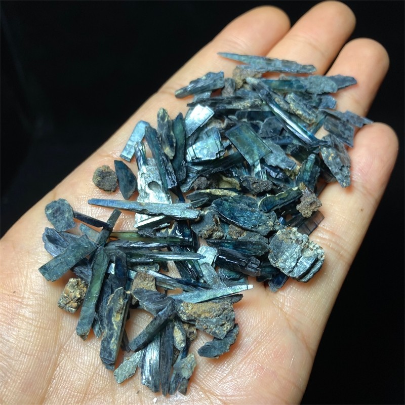 100ct EXCELLENT CLEAR BLUE GREEN VIVIANITE CRYSTALS SPECIMEN FROM Brazil