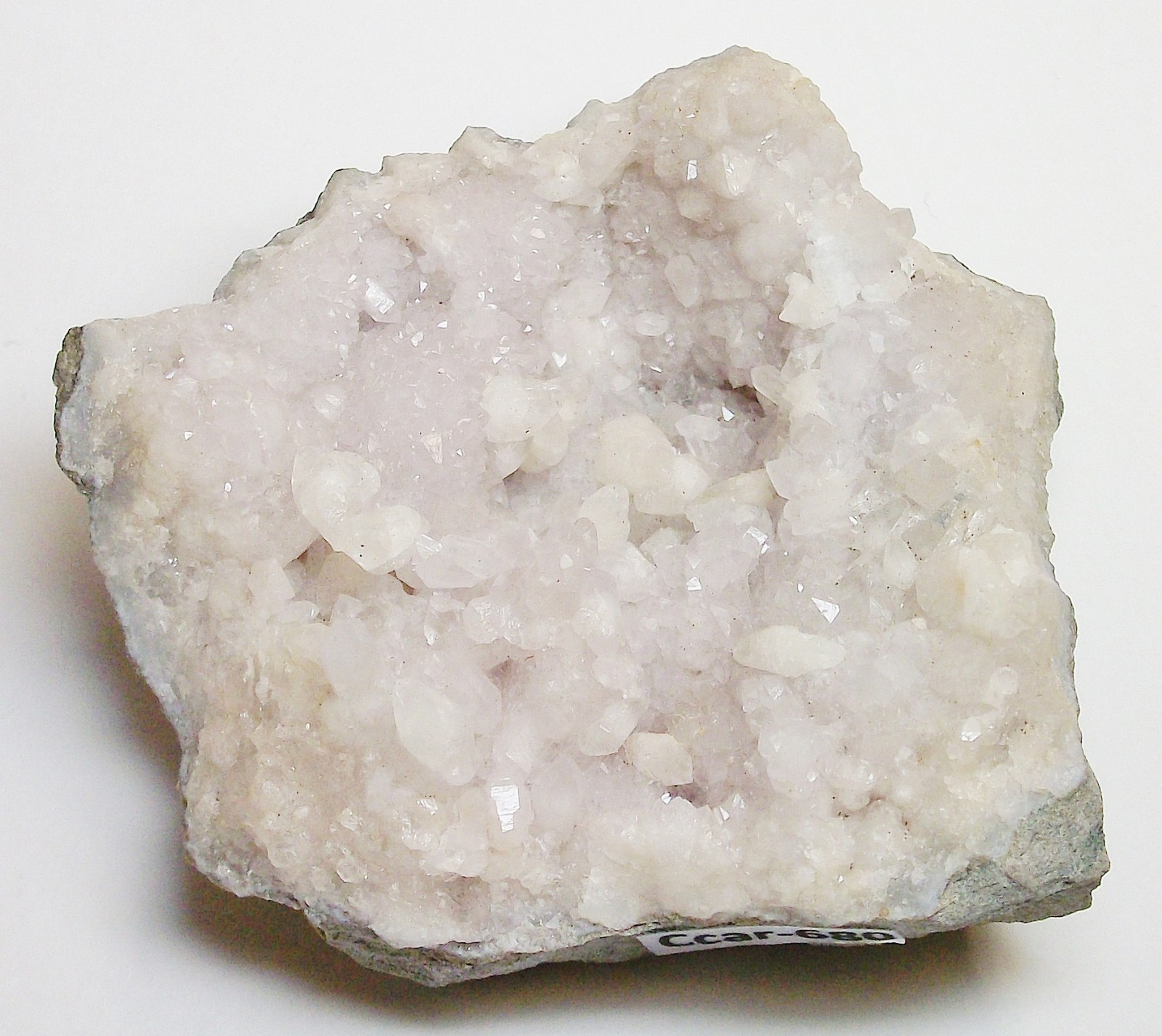 Geode with Calcite & Quartz crystals – Kings Mountain, Lincoln Co., Kentucky