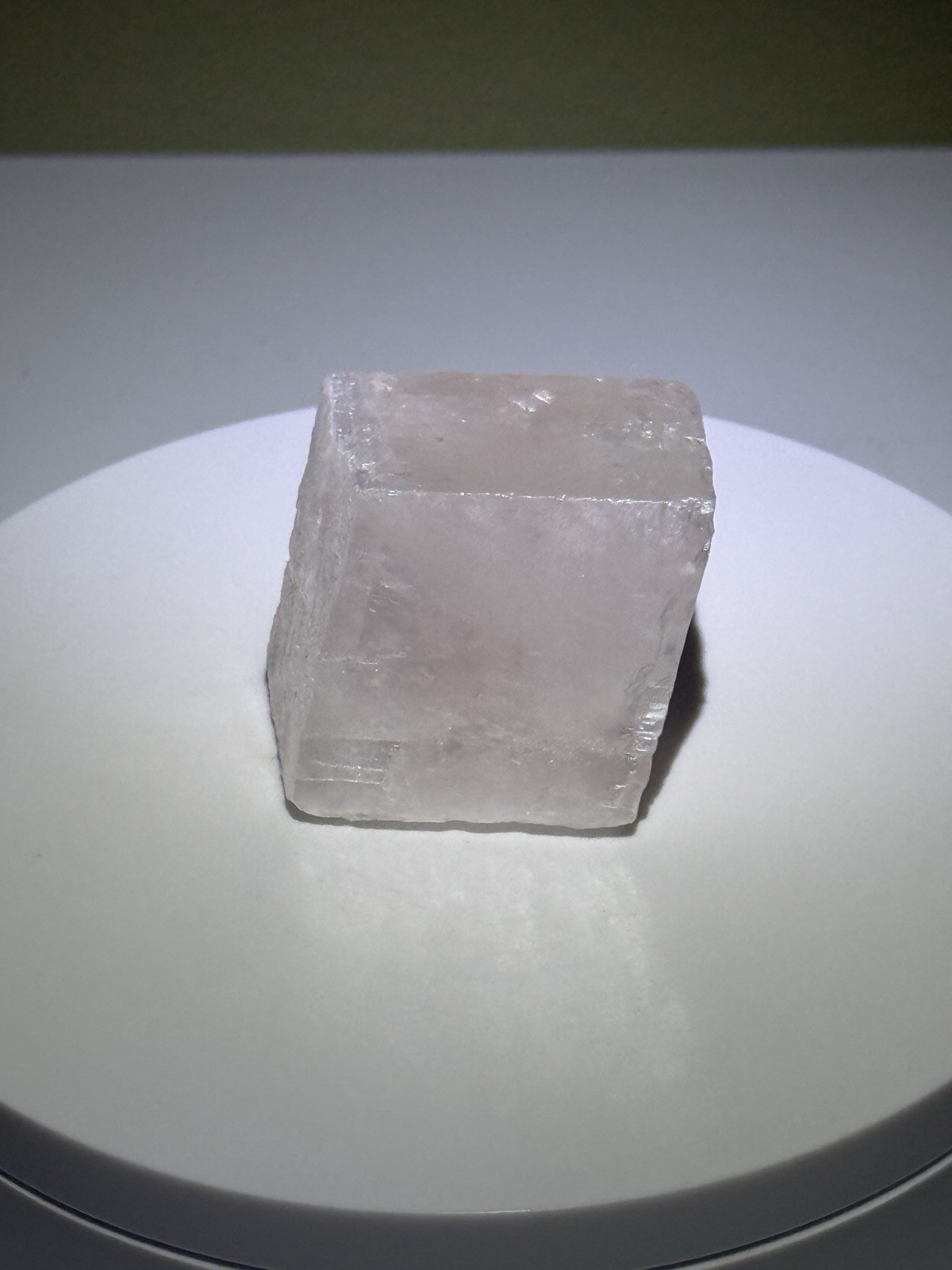 RADIANT Iceland Spar Calcite Crystal Specimen w/ Terlingua-like Fluorescence