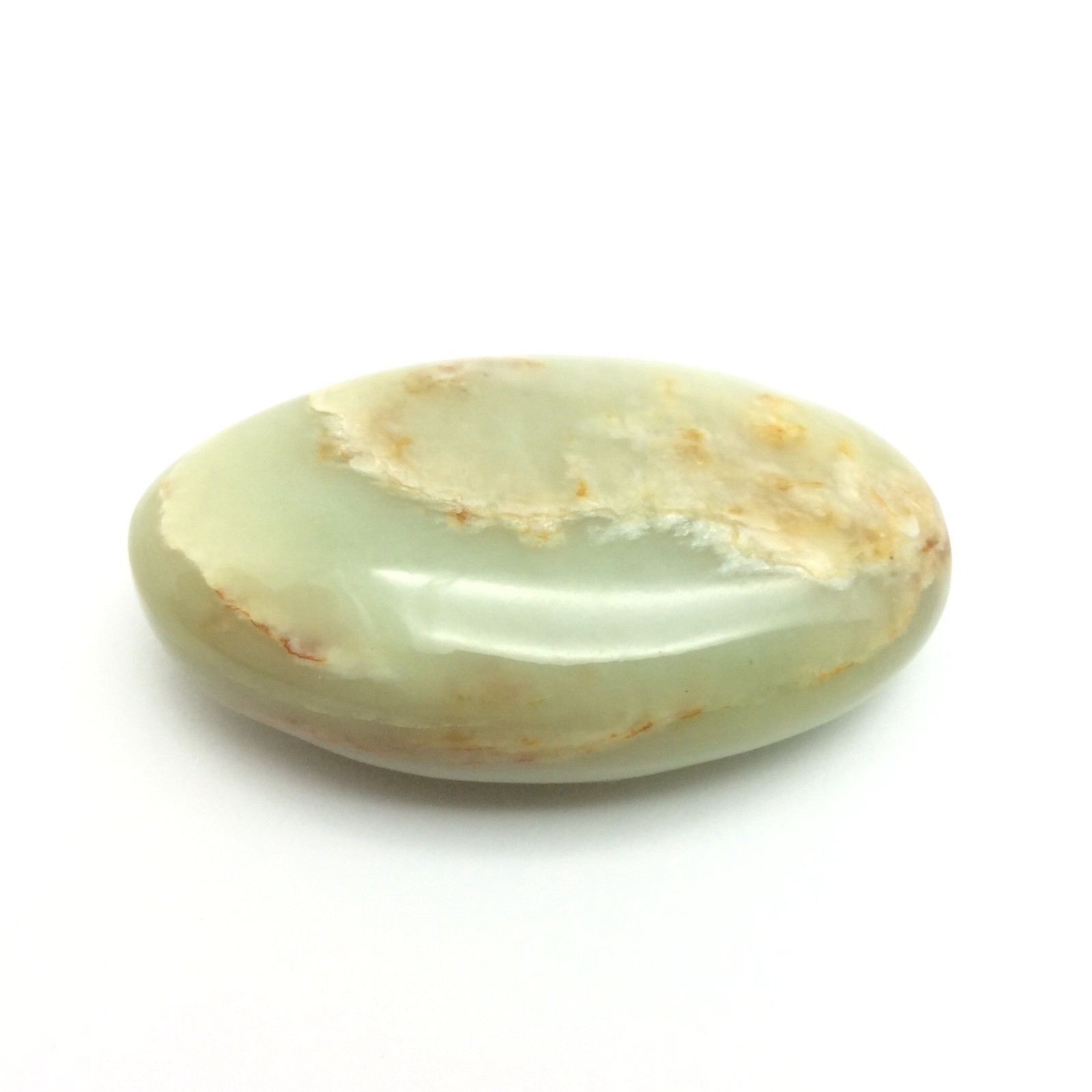 Siberian Jade Pebble Pistachio Green Brown Nephrite Jade Stone Siberia #18