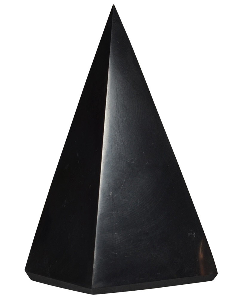 Shungite World Shungite Pyramid Tall – Various sizes ( Polished or Unpolished )