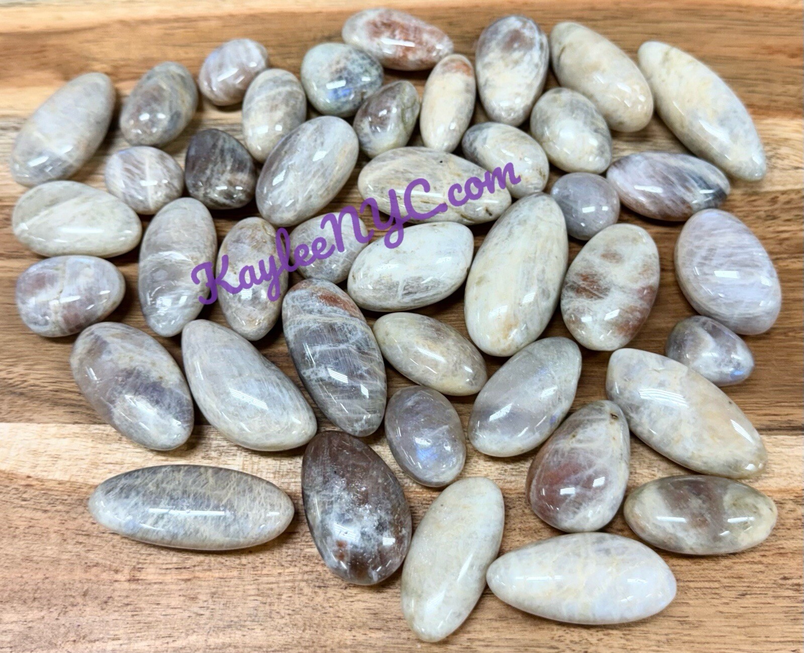 Wholesale Lot 2 Lbs Natural Moonstone Sunstone Tumble Crystal Healing Energy