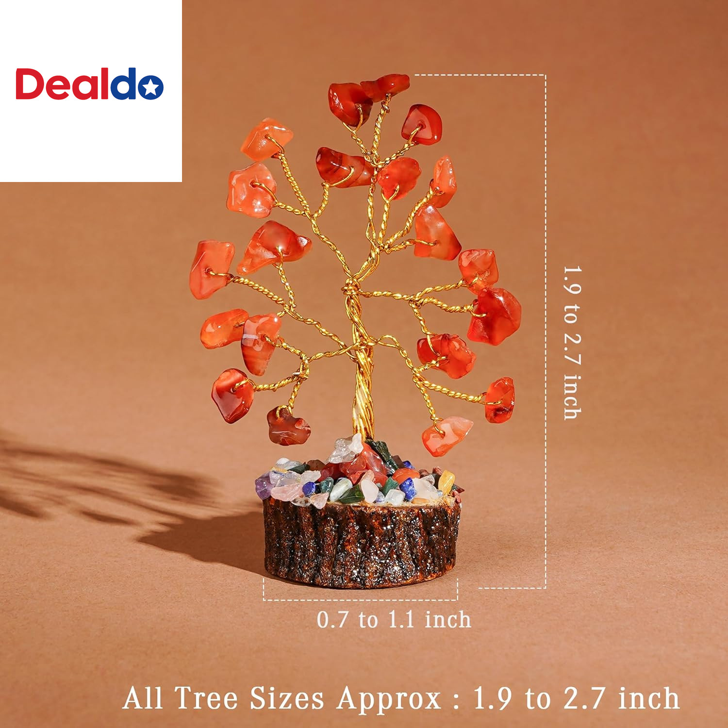 Crystal Tree Set of 12 Unique Birthday Gifts for Women, Sister, Mom, Home Office
