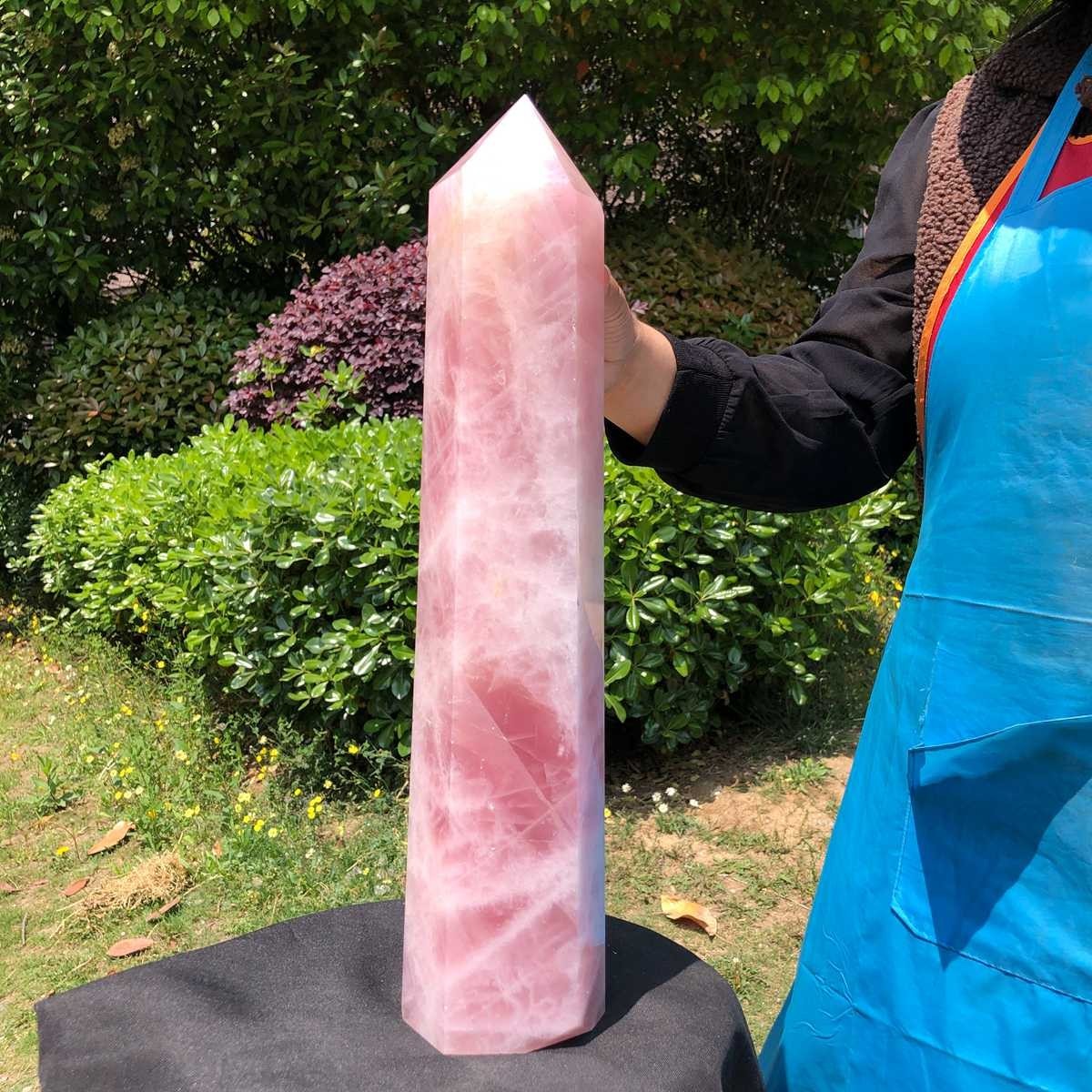 14.52LB Large Natural Powder Crystal Column Wand Obelisk Mineral Healing 5051