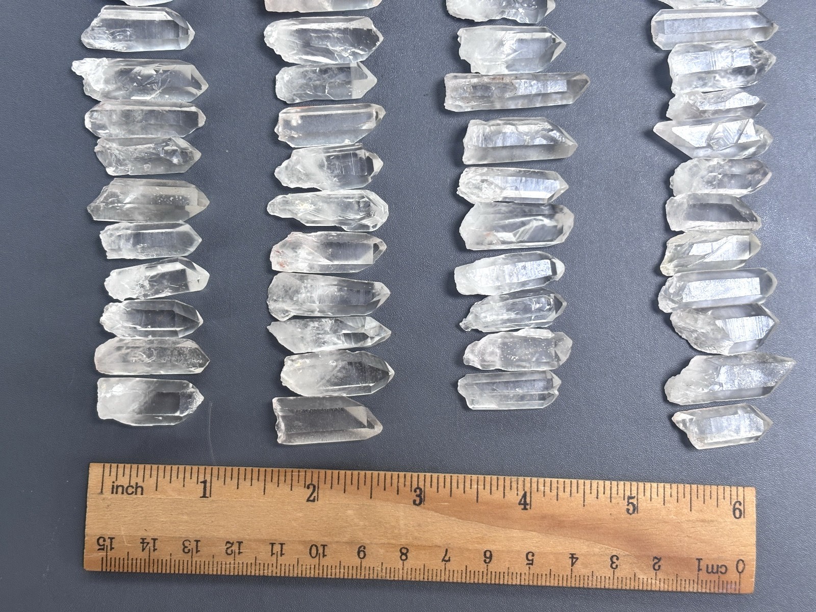 100pcs Bulk Rough Clear Crystal Quartz Small Mini Points Terminated Tips