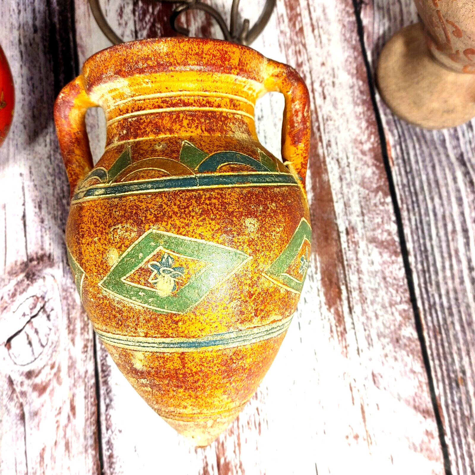 Pottery from 3 Different Cultures, SW Mexico, Philippines and Japanese. W/Stand.