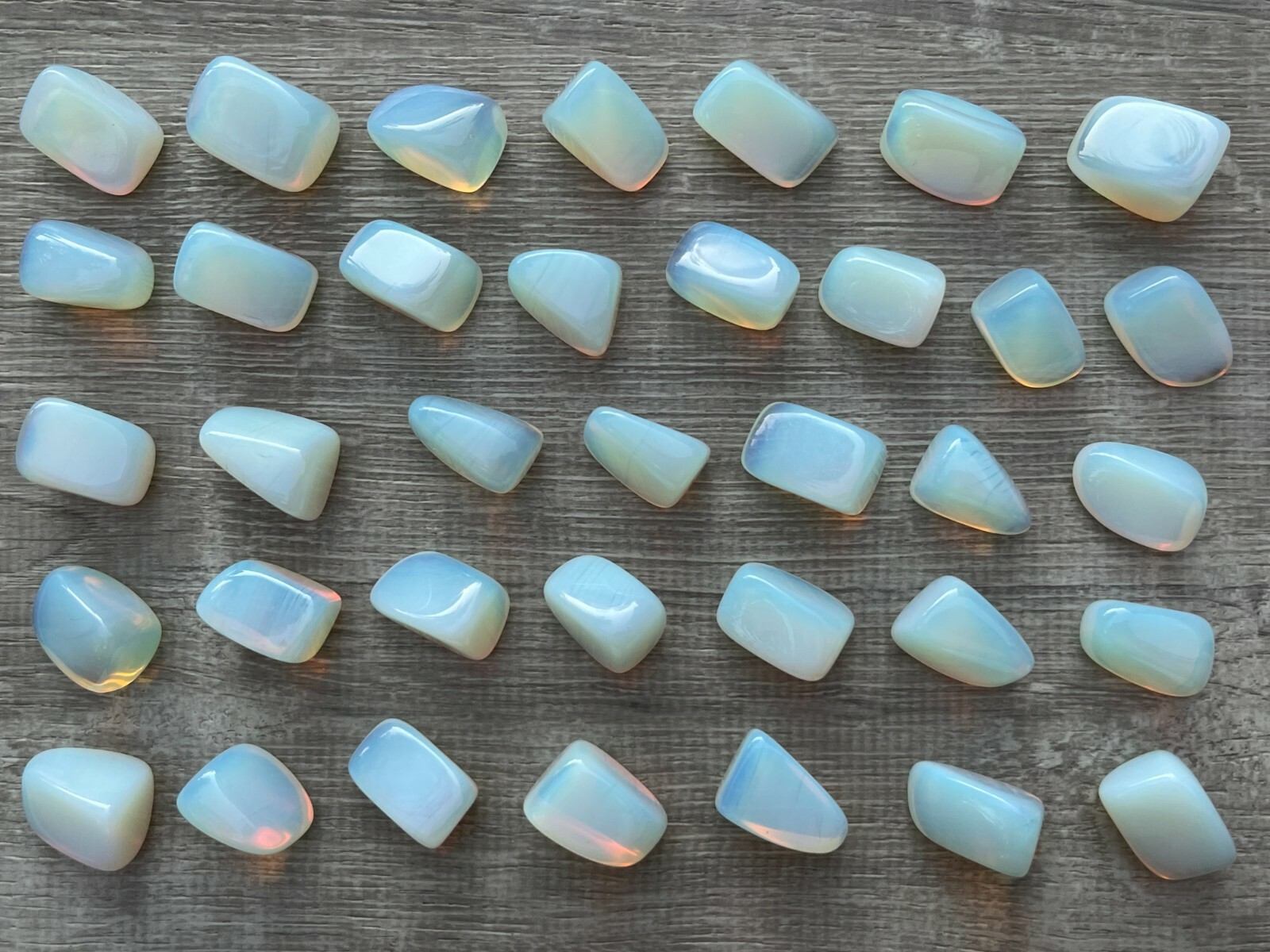 Grade A++ Opalite Tumbled Stones, 0.85-1.25 Inches Tumbled Opalite,Wholesale Lot