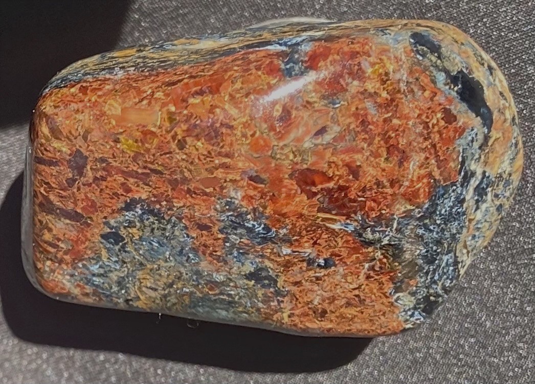 Pietersite Beautiful Large Flaming Polished 65 Grams or 855 Catats Africa