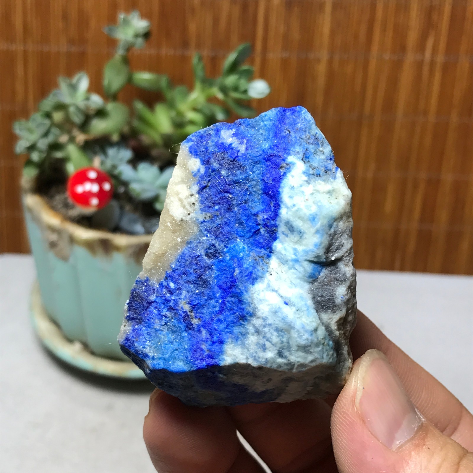73g Natural lapis lazuli Crystal gemstone Rough Mineral Specimen healing A6065