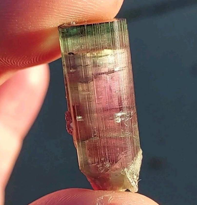 ULTRA RARE BURKHARD’S POCKET TOURMALINE NO REPAIRS PEDERNEIRA MINE BRAZIL