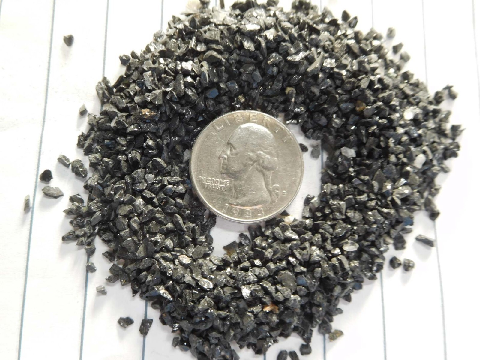 Black Tourmaline – Just Above 2mm – no powder – Crystal Protection Good Health