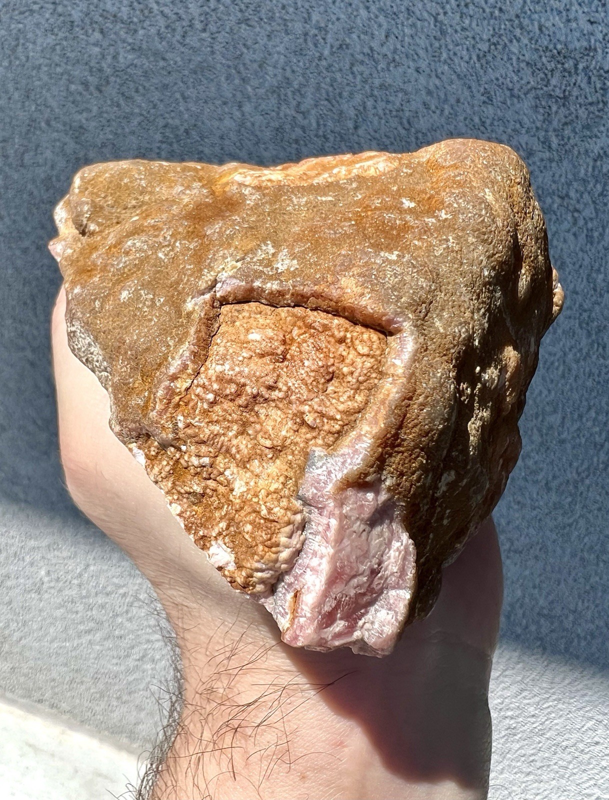 2.0 Pound: Rhodochrosite Radial Scalenohedral Ortiz Crystal Capillitas Argentina