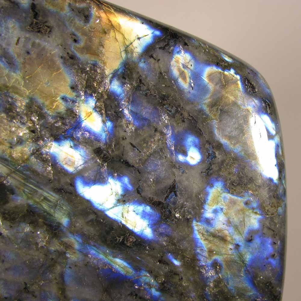 4.9″ LABRADORITE Polished Gemstone Freeform Standup – Madagascar – 2.9 lbs.