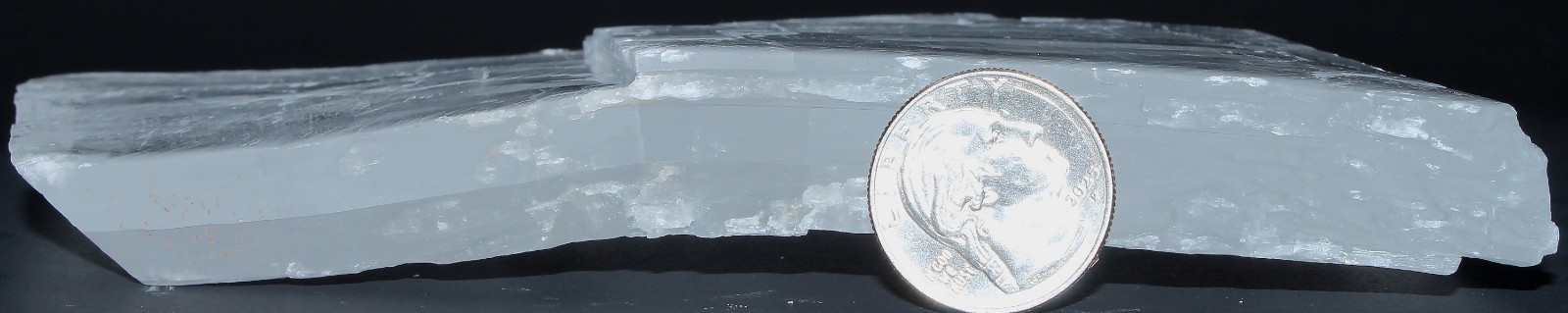 XL AAA Utah Ice Selenite Slab / 6.20″ (157.48mm) / 16.00 oz (453.59gr) / 3725