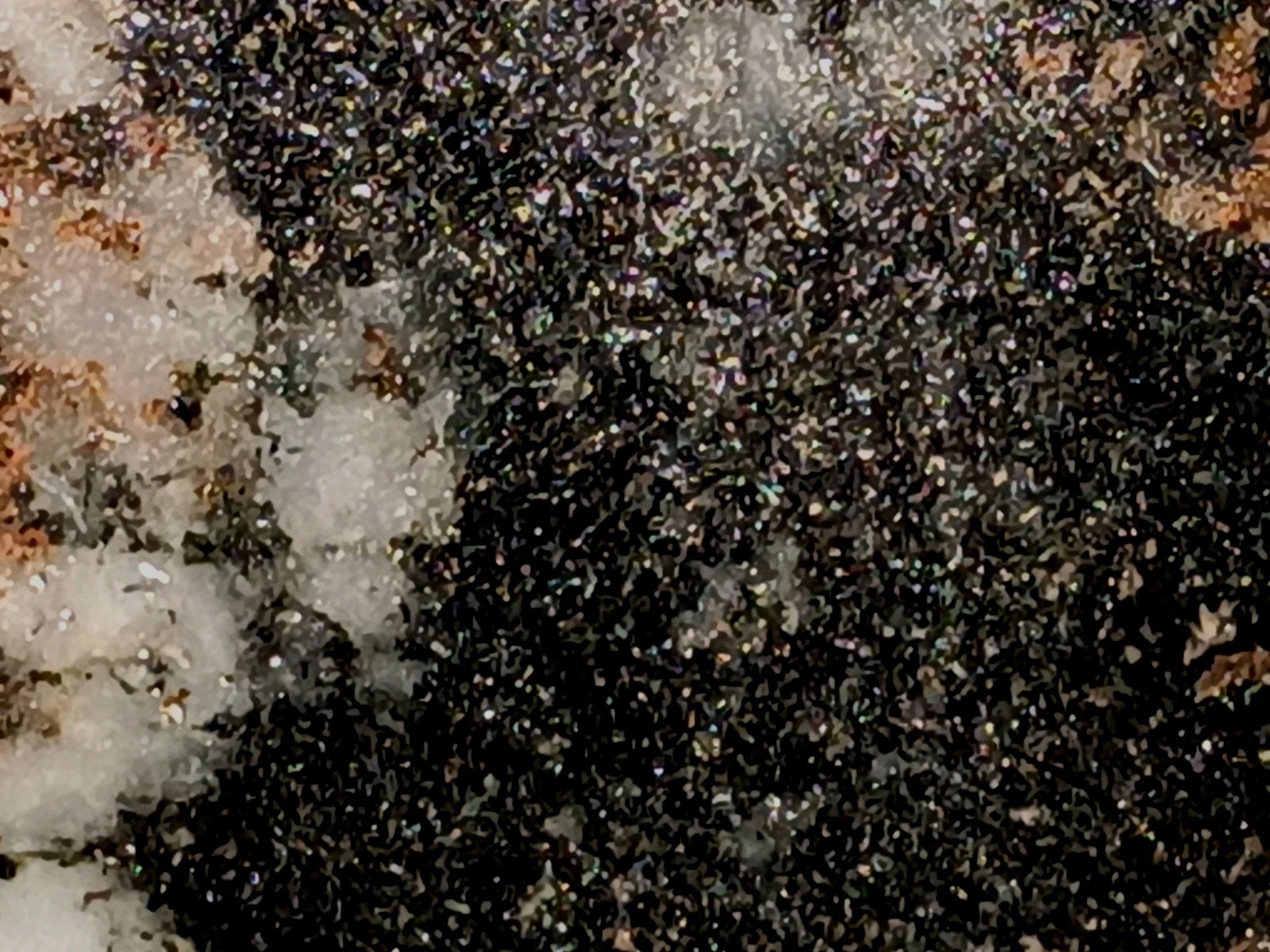 918g Pilot Knob Magnetite Pyrite Chlorite Amphibole Ore Iron County MO Slab