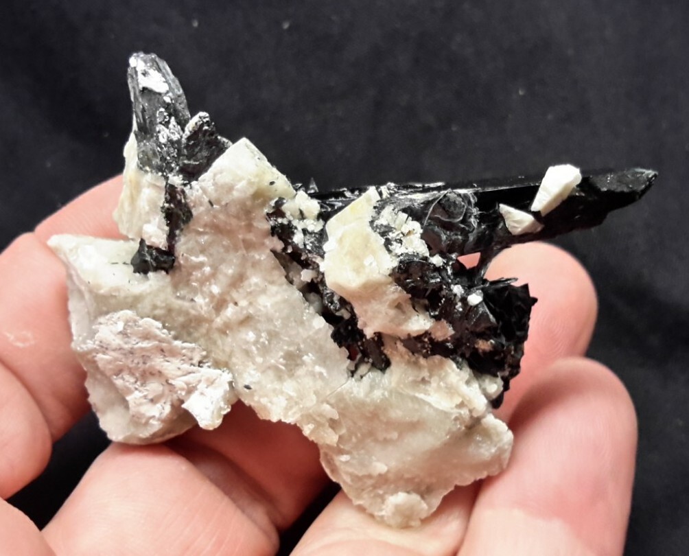 2″ AEGIRINE on MICROCLINE from Zomba, Malawi