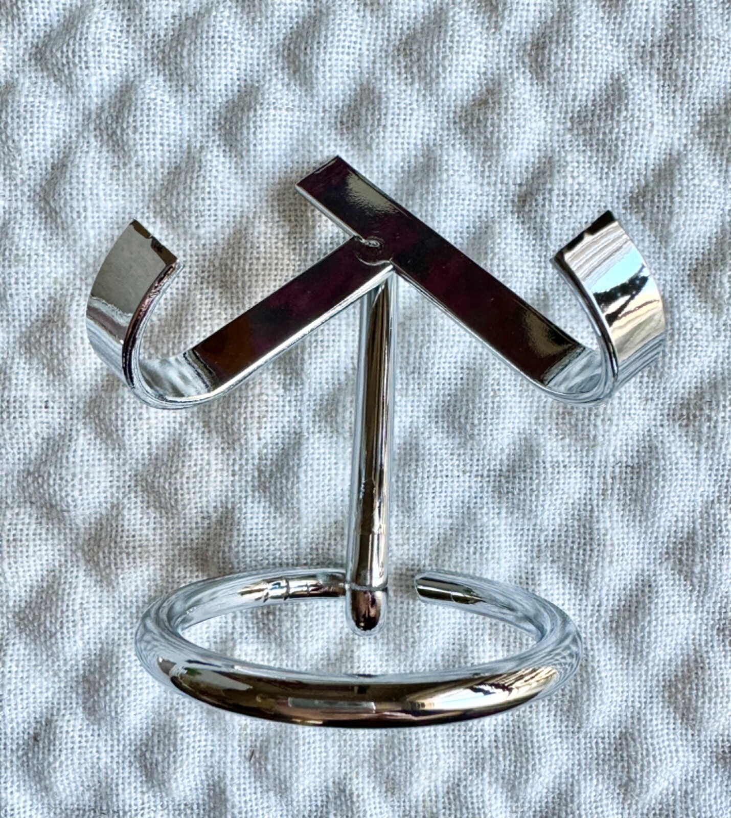 New Silver Tone Metal Display Holder for Stones & Crystals 2.5” – STAND ONLY
