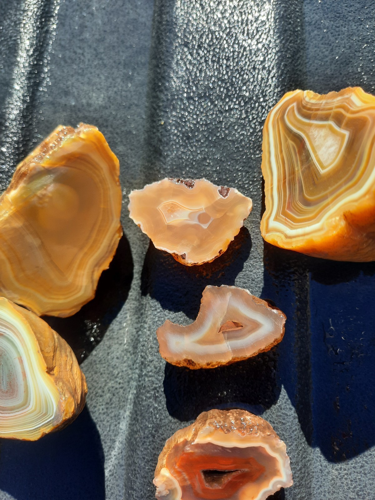 Mixed Agate Lot! Half Nodules Rough! 1 Lb.