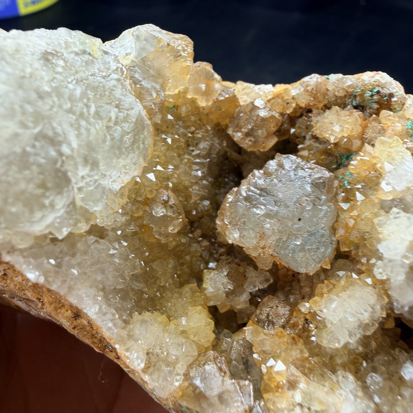 Fluorite Crystal Cluster Brochantite Quartz Crystals / New Mexico *VIDEO*