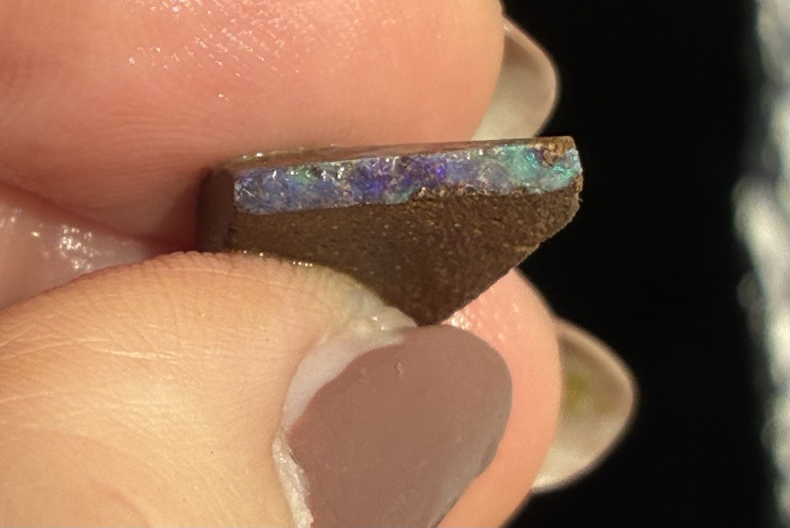 6ct Australian Small Pretty Boulder Opal Rough Loose Multicolor Specimen A21