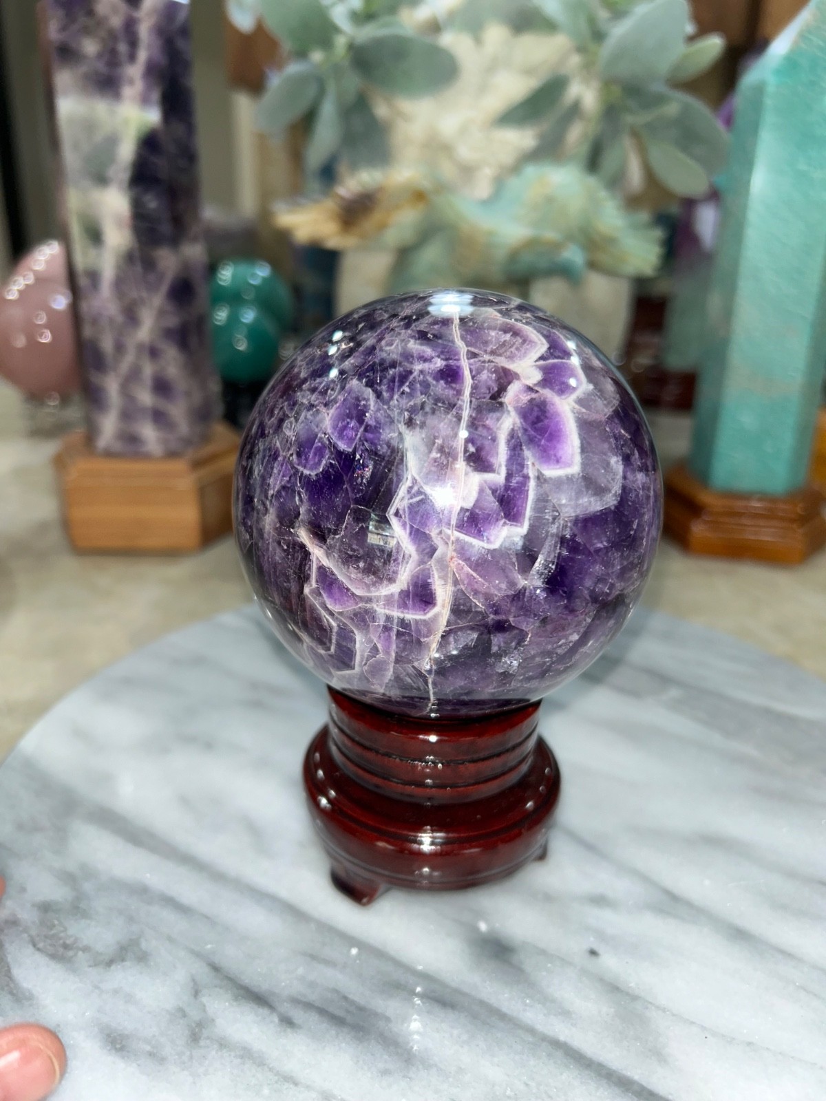 Dream AMETHYST sphere with stand