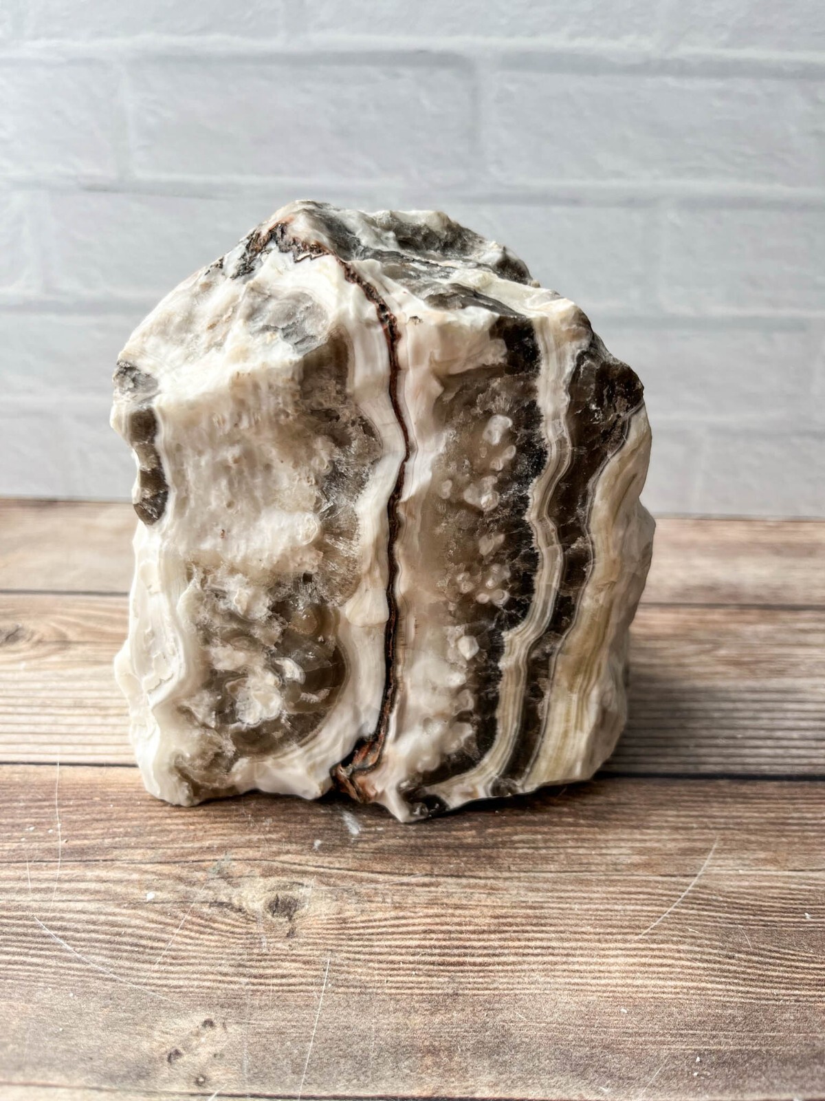 Zebra Calcite , 4 lb 8.6oz Mexican Raw Rough