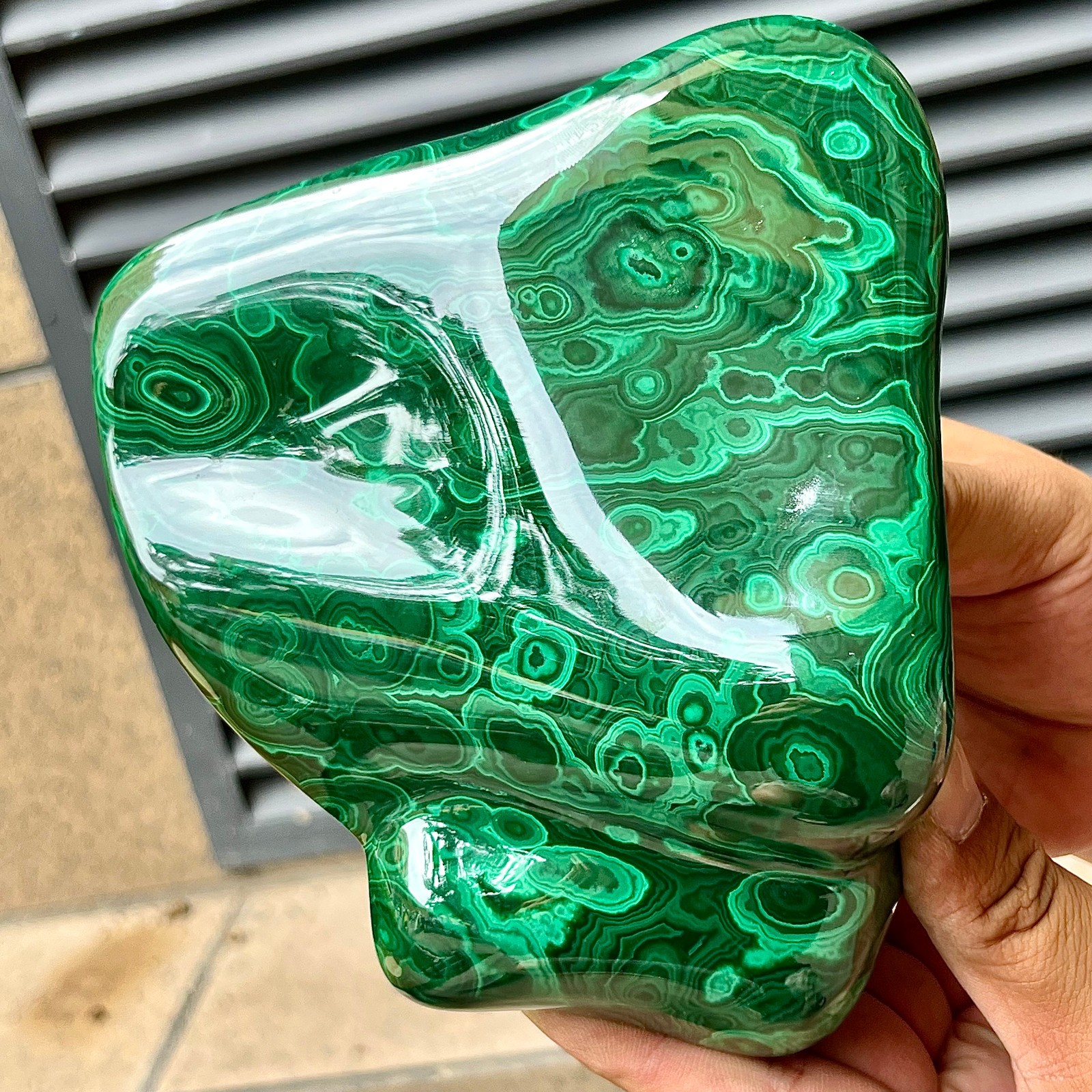 Malachite Polished Stone Natural Green Crystal Gemstone Reiki Chakra 4 lb
