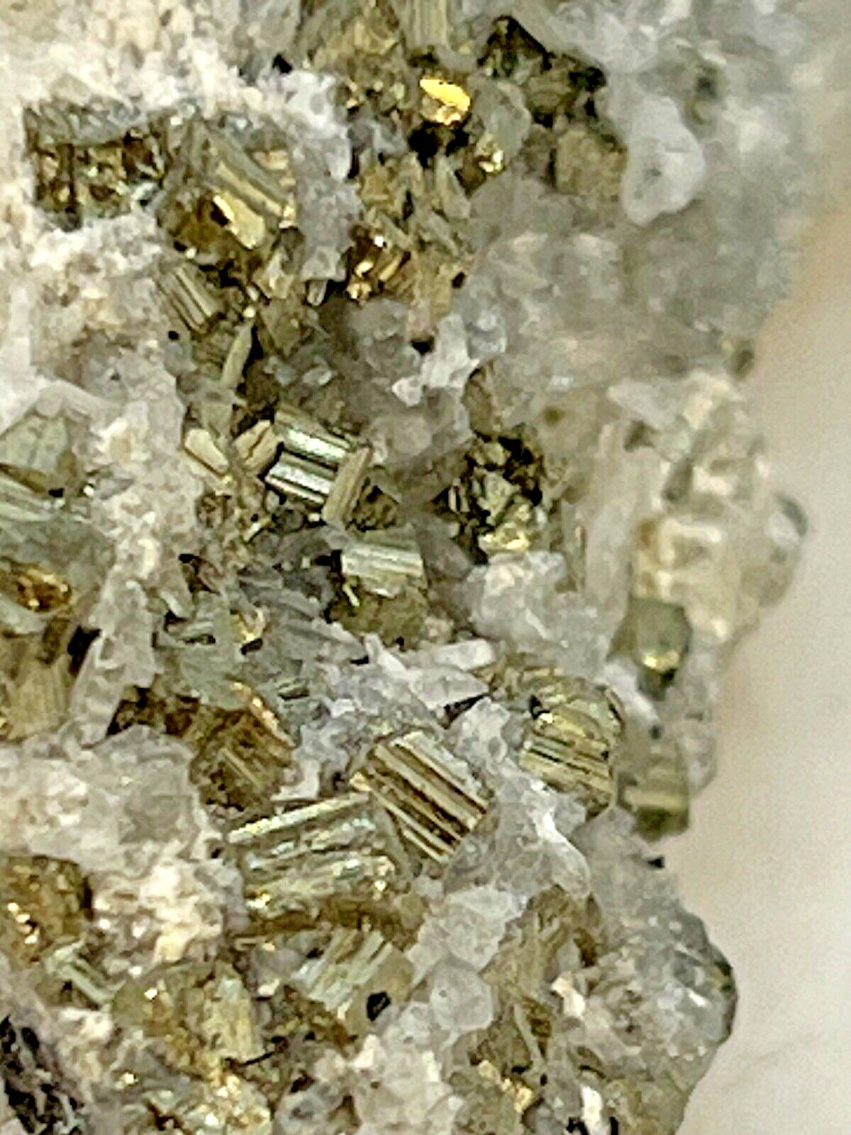 Natural Iron Pyrite-Quartz Specimen from Minas Gerais, Brazil 26 Grams