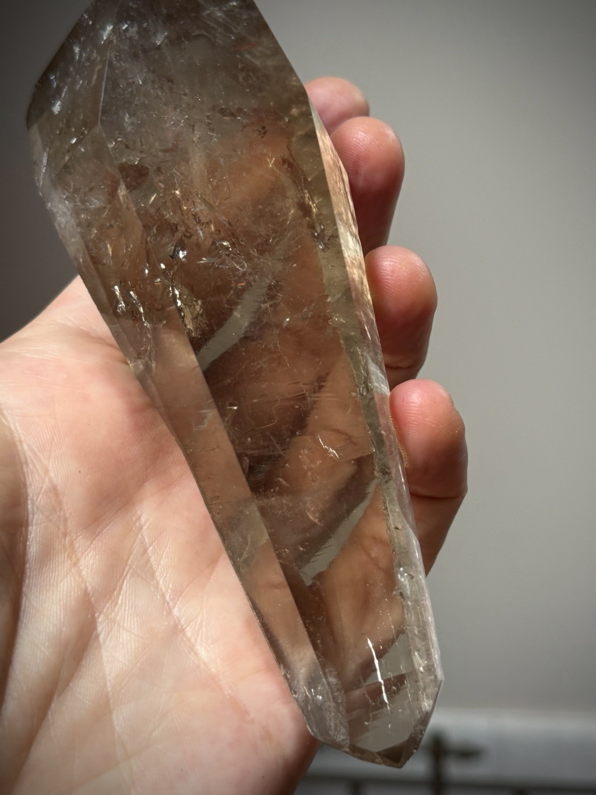 Natural Smoky Quartz Crystal Lemurian Quartz Crystal Brazil Quartz