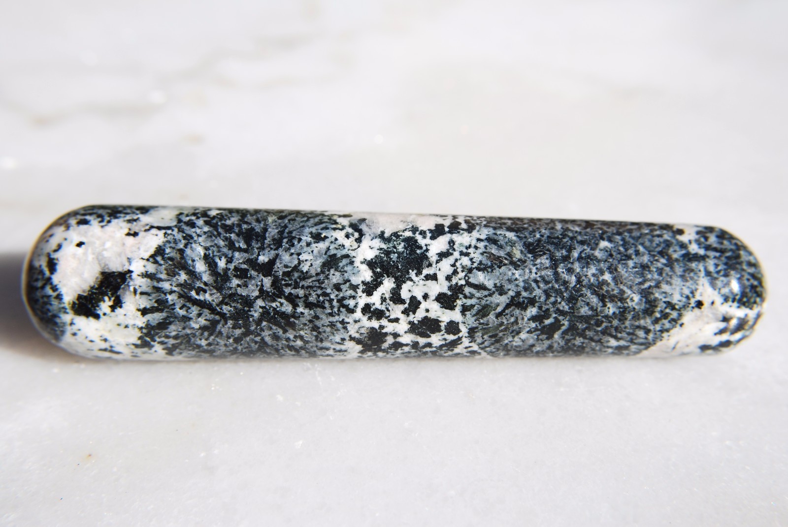 CHARGED Orbicular Granite (Volcanic) 4″ Massage Wand Healing REIKI 102g [RARE]