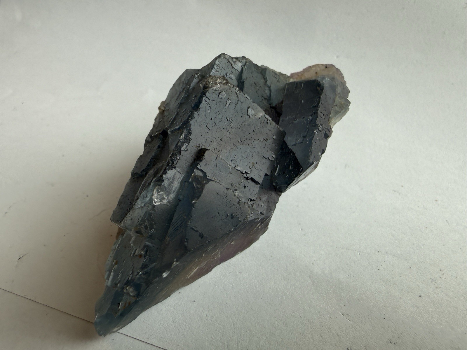 Natural Rainbow Fluorite Crystal Specimen 196g Translucent Purple Blue Green