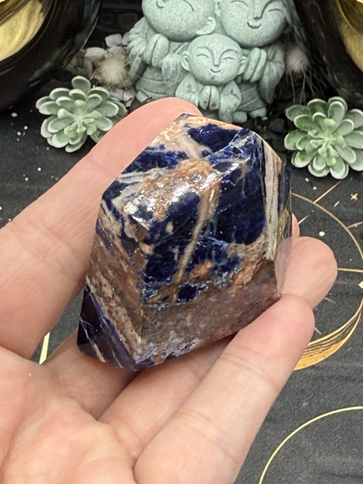 Natural Sodalite Freeform HQ Polish really nice! Free shipping