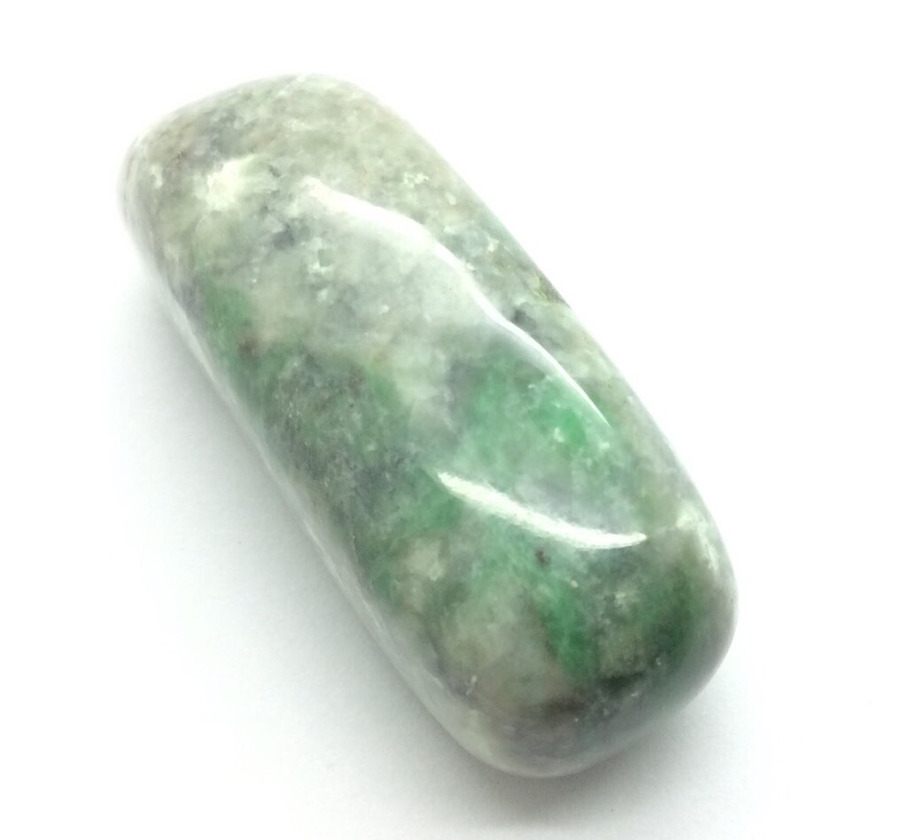 Siberian Jade Pebble Polished Green Jadeite Jade Stone Polar Urals Siberia #19