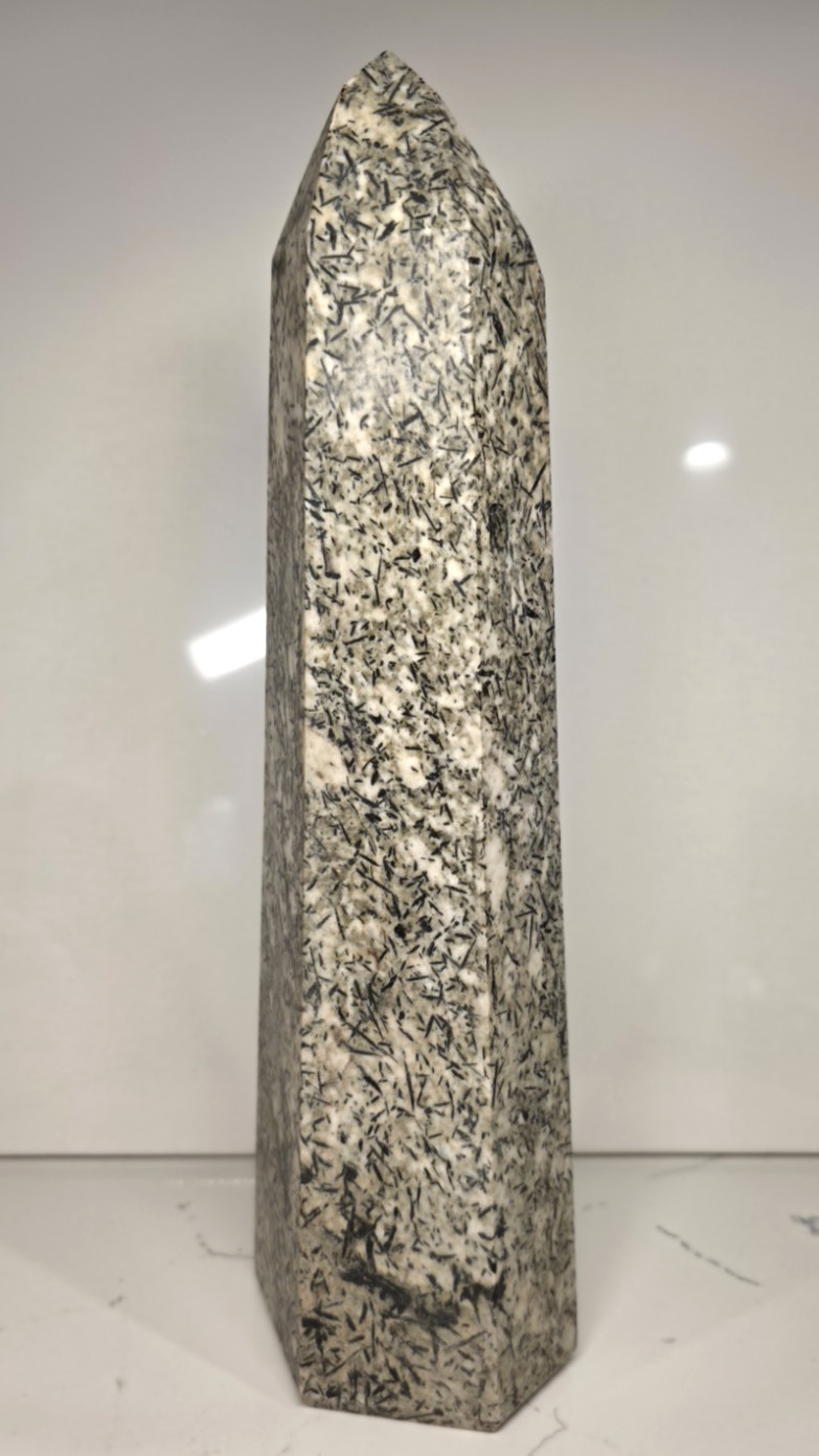 5.8LB 11.5″ Epidote Crystal Tower Obelisk