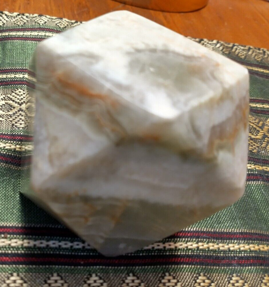 Cut Geometric Rock Jasper Paperweight Display Healing Stone Paperweight