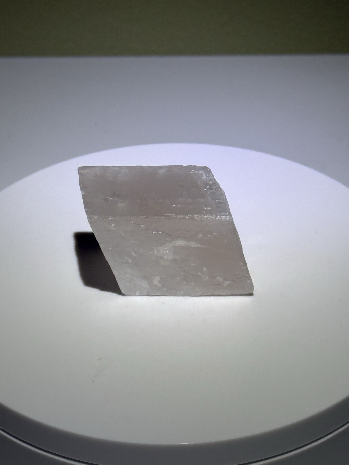 RADIANT Iceland Spar Calcite Crystal Specimen w/ Terlingua-like Fluorescence