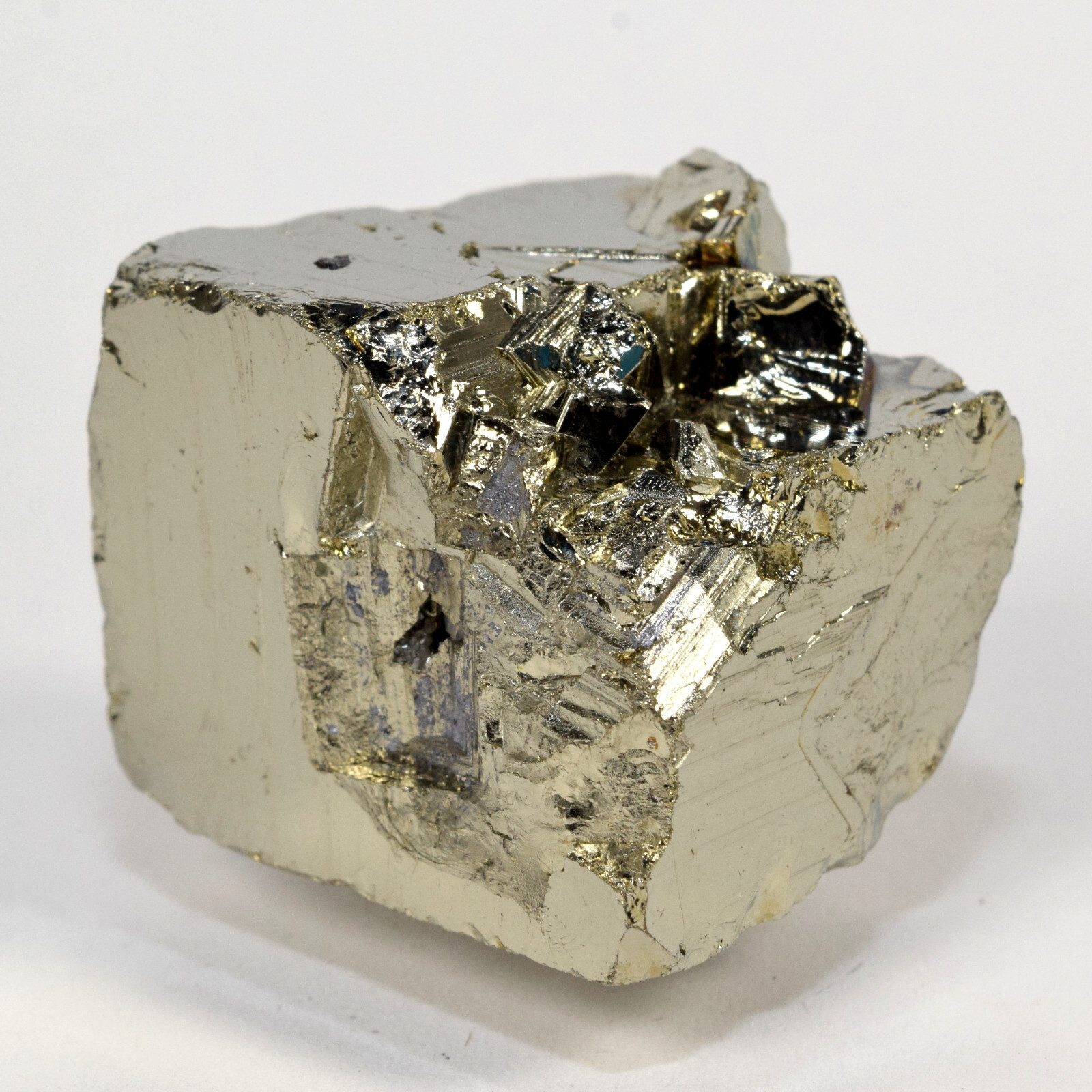 37mm Peruvian Pyrite Cube Cluster Golden Sparkling Mineral Natural Crystal Stone