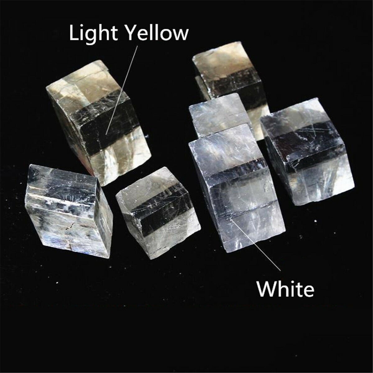 1pc Natural Calcite Clear Crystal Ore Mineral Specimens Stone Optical Research