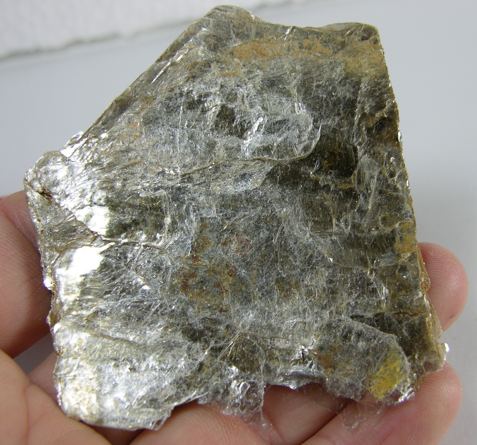 #0 2 3/8 in Coastville Pa USA 100% Natural Raw Silver Mica Specimen 61.00mm