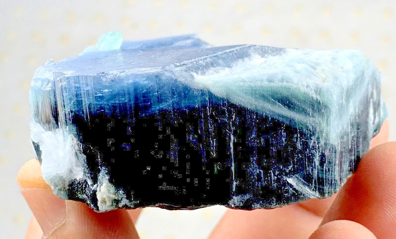 670 Carats beautiful blue Cap Tourmaline Crystal Specimen from Afghanistan