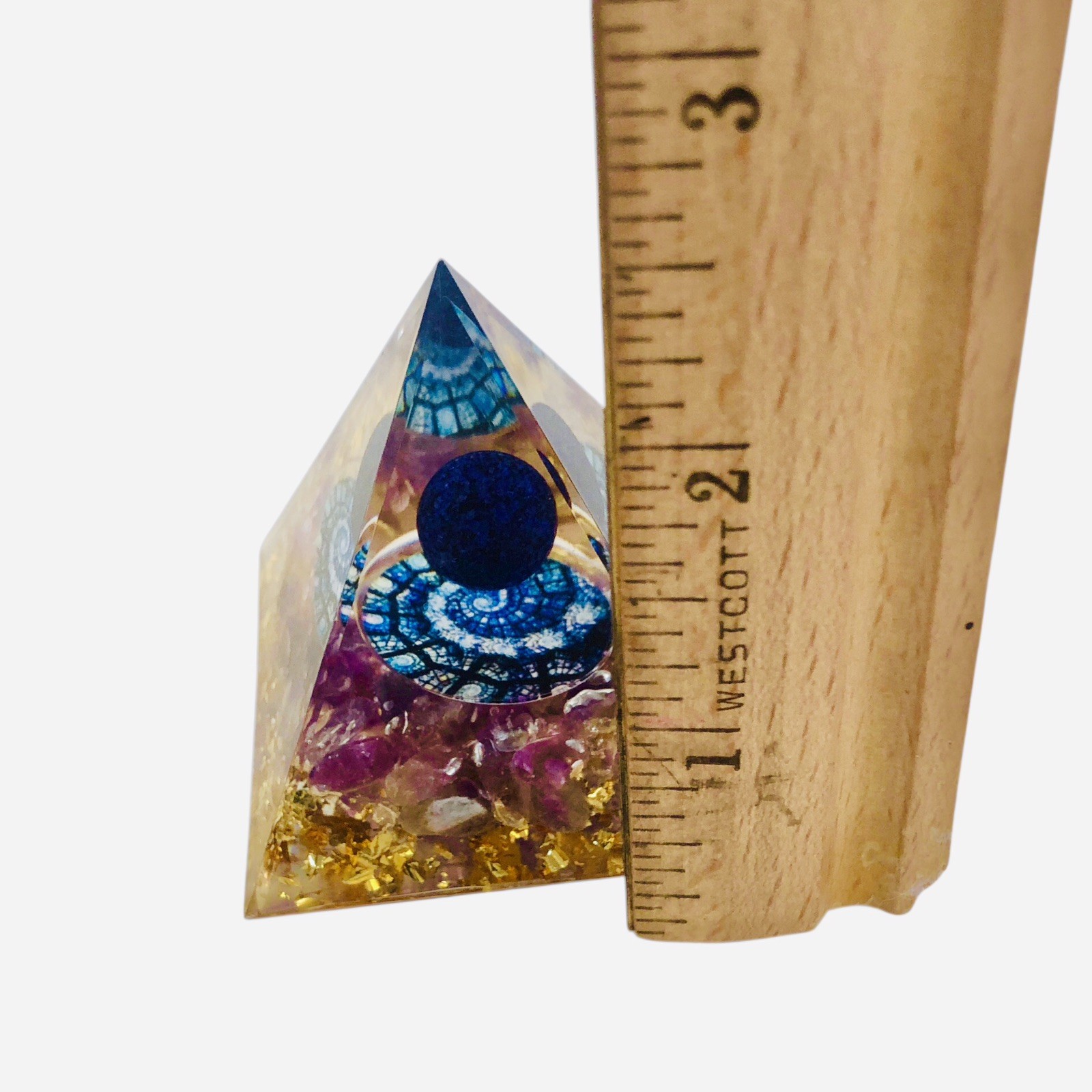Orgone Mini Pyramid Energy Generator Emf Protection Healing Meditation Orgonite