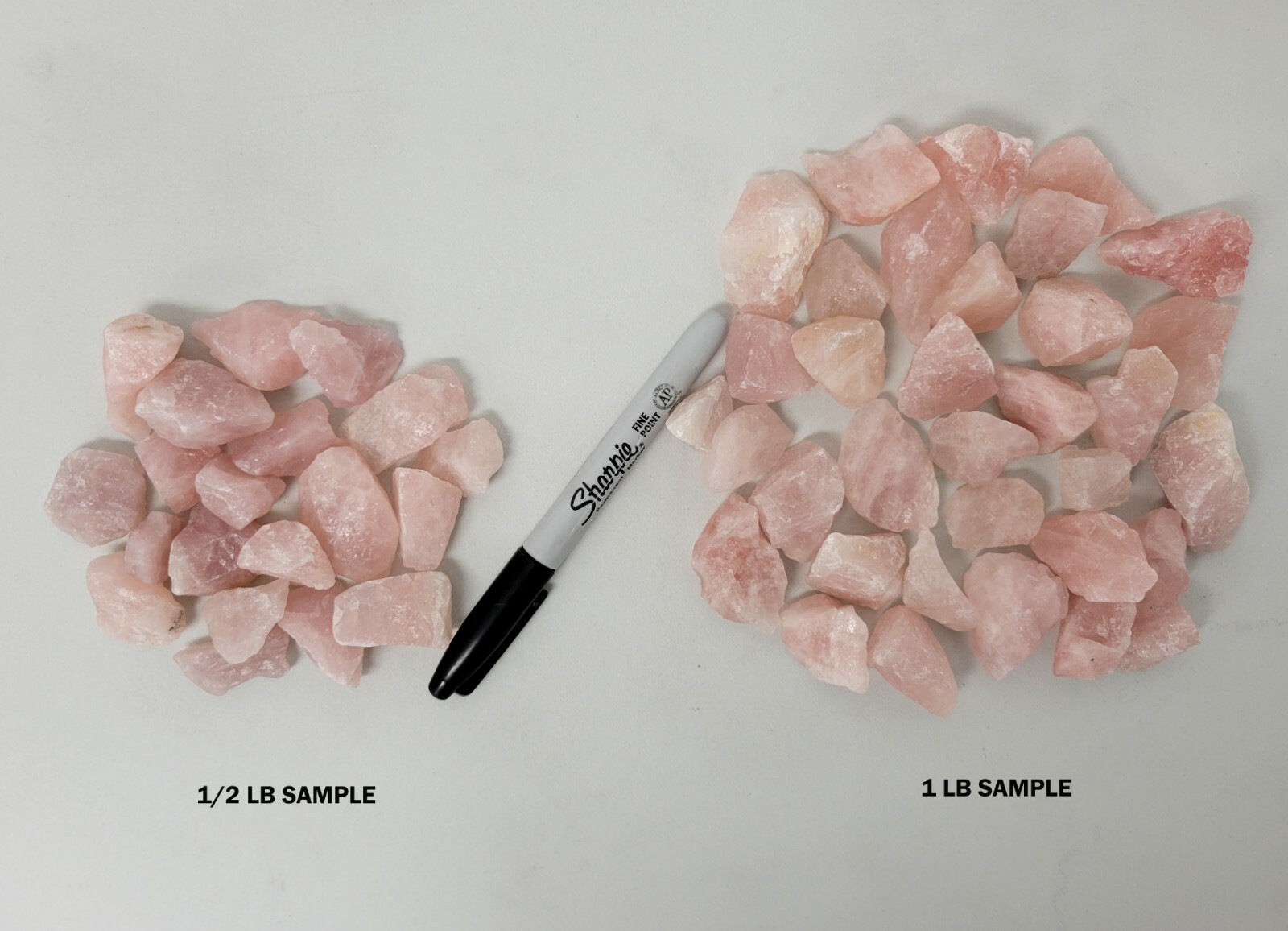 Rose Quartz Crystals – Medium Chunks – Rough Stones Bulk – Healing Crystals