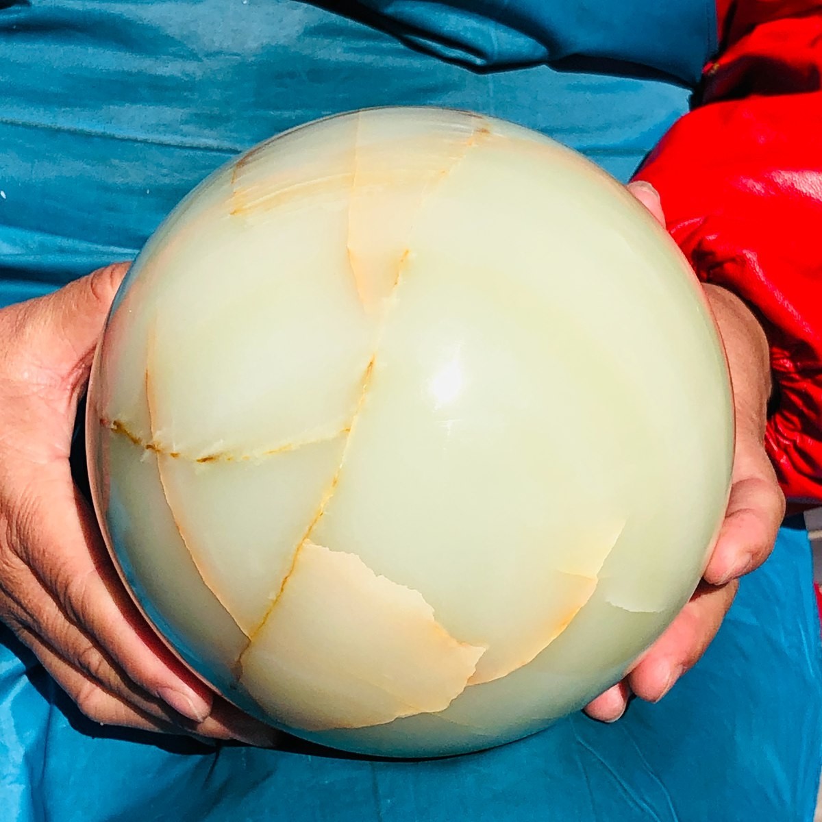 5930g Natural Afghan Jade Chakra Quartz Sphere healing ball Specimen