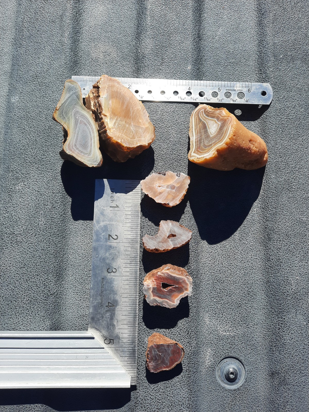 Mixed Agate Lot! Half Nodules Rough! 1 Lb.