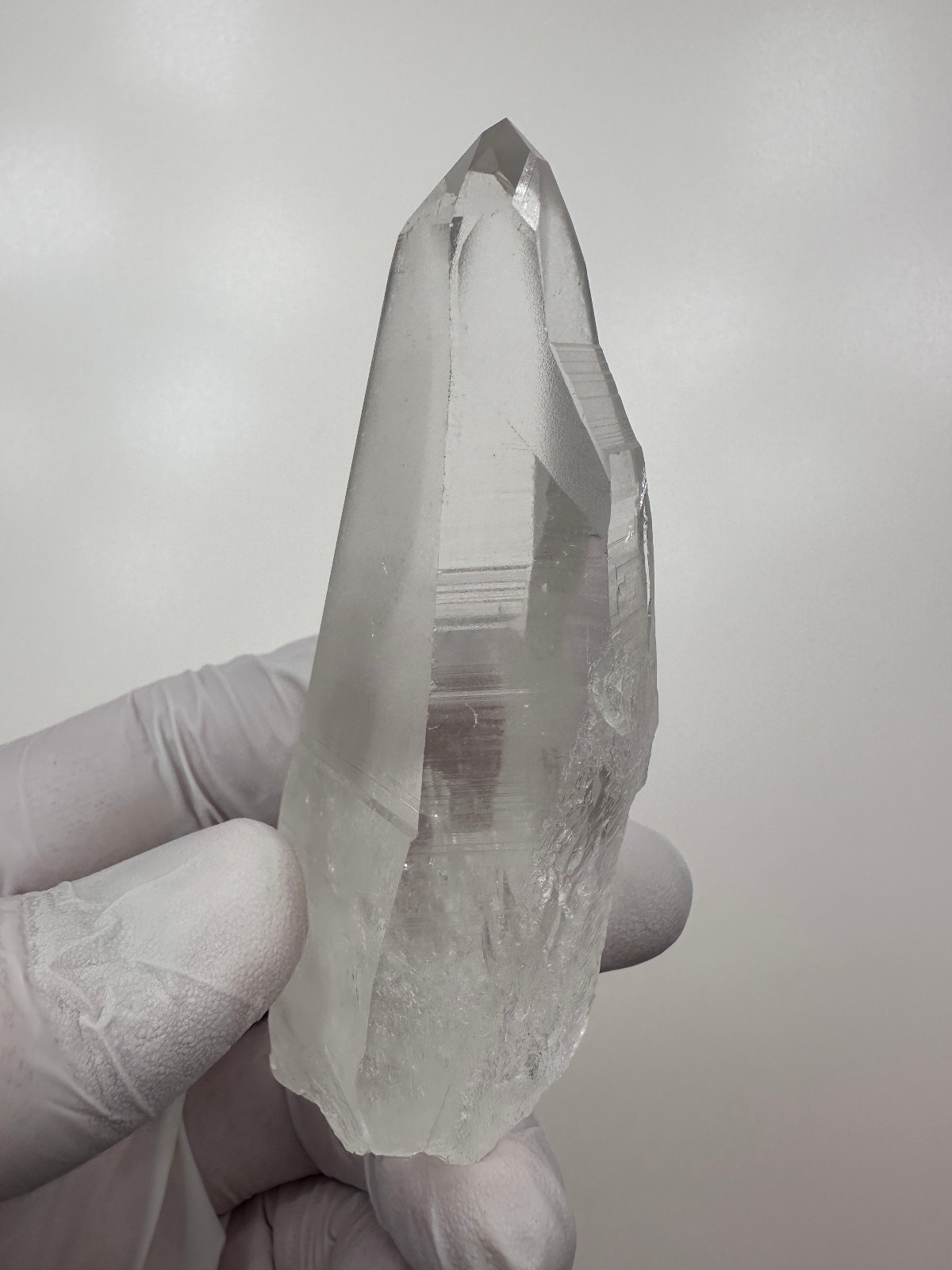 4 1/4”__LARGE Optical Clear Lemurian Seed Quartz Crystal Point__Serra do Cabra