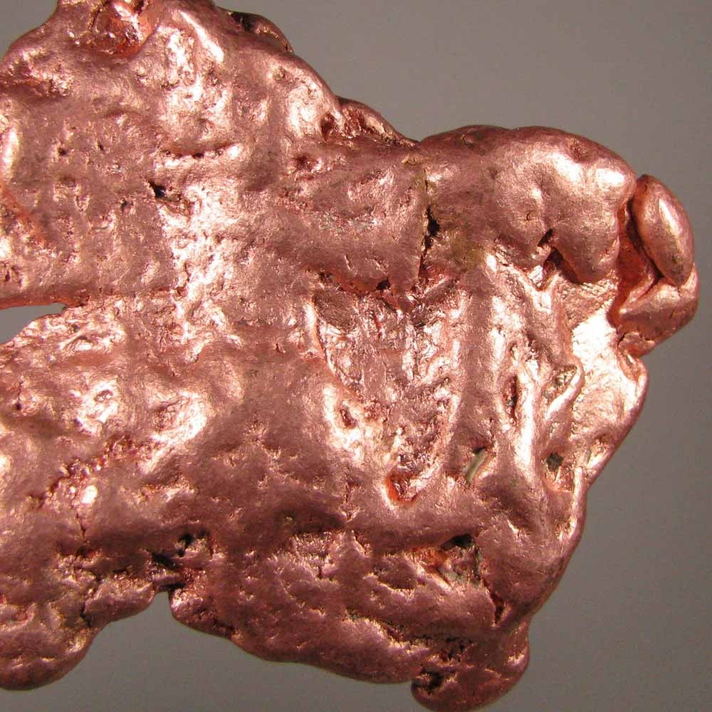 5.3″ NATIVE COPPER NUGGET – Keweenaw Peninsula, Michigan – 1.2 lbs.