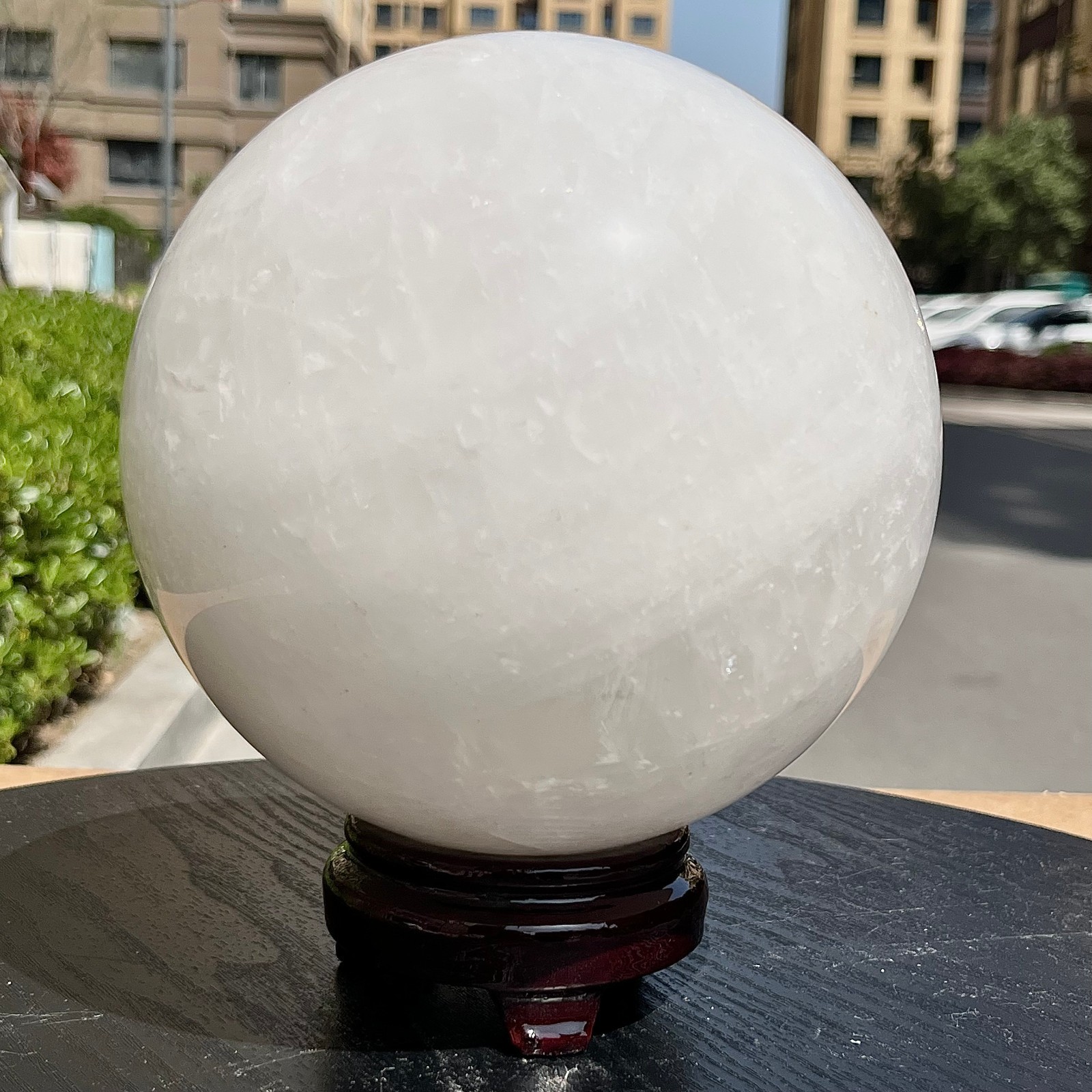 Natural Clear Quartz Crystal Ball Sphere Healing Stone Home Decor 11 lb