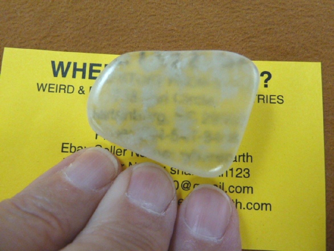 (r33-58) 1-5/8″ Ulexite gemstone Mineral TV rock Boron, California mine specimen